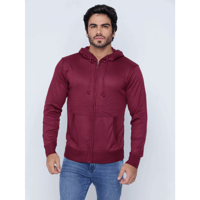 Casaco Masculino Moletom de Ziper Jaqueta Tricot Liso Blusa de Frio 3RD SD964