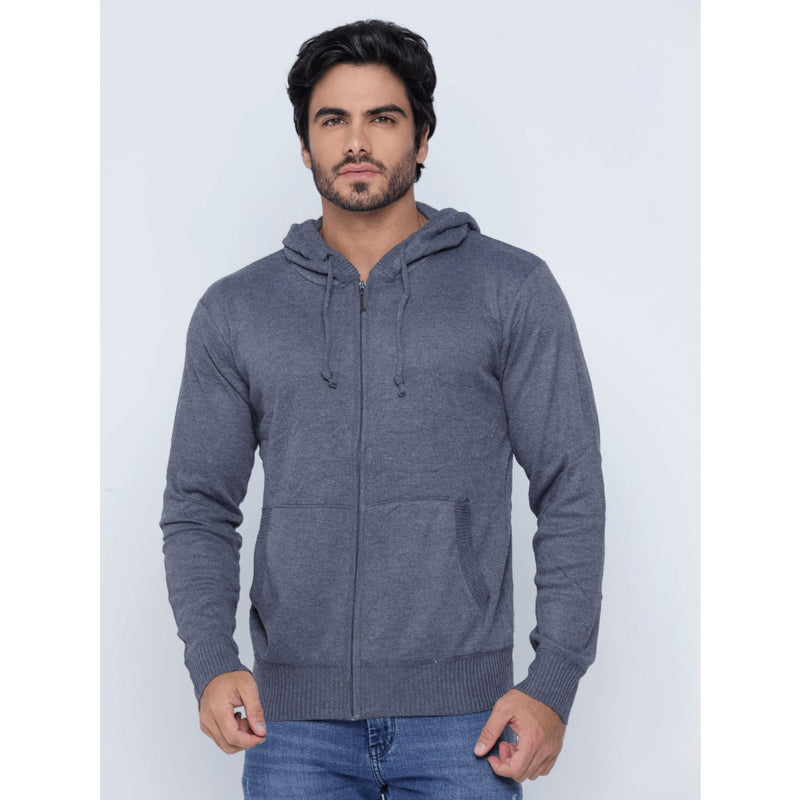 Casaco Masculino Moletom de Ziper Jaqueta Tricot Liso Blusa de Frio 3RD SD964