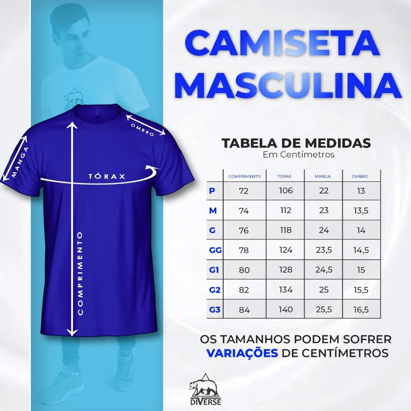 Camiseta Masculina Jesus Vive Moda Evangélica Camisa 100% Algodão