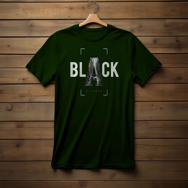 T-shirt Black Diverse Camisa 100% Algodão Pima Swag Premium