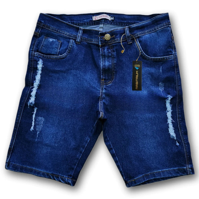 BERMUDA JEANS DESTROYED/RASGADA SLIM SKINNY PROMOÇÃO