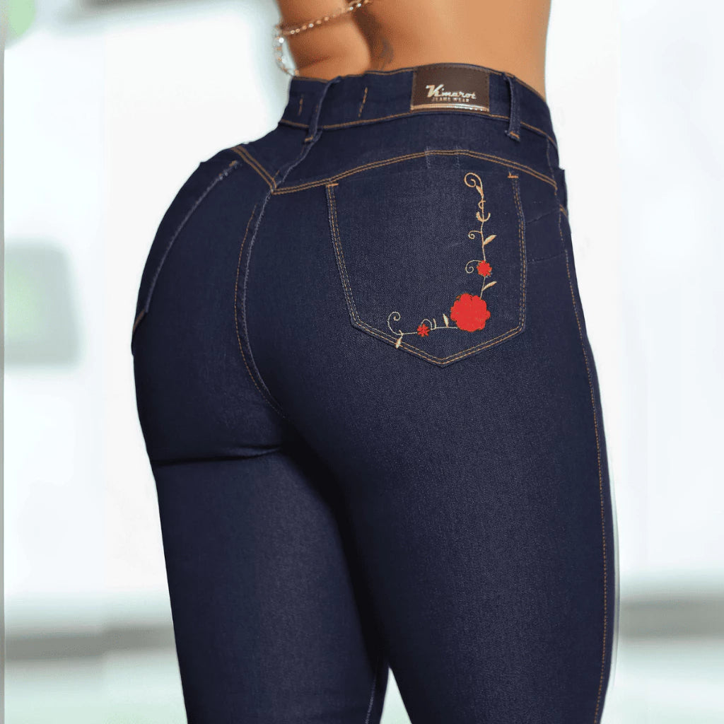 Calça Jeans Feminina cintura alta com muito elastano