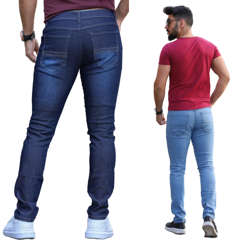 Kit 3 Calça Jeans Masculina Skinny Lycra Qualidade Premium C/ Lycra