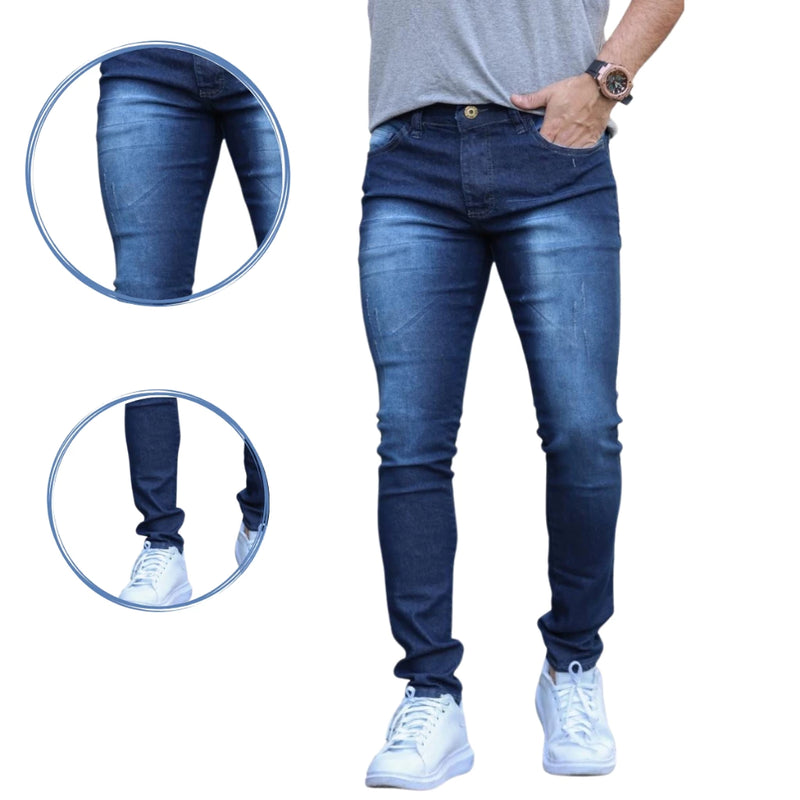 Kit 3 Calça Jeans Masculina Skinny Lycra Qualidade Premium C/ Lycra