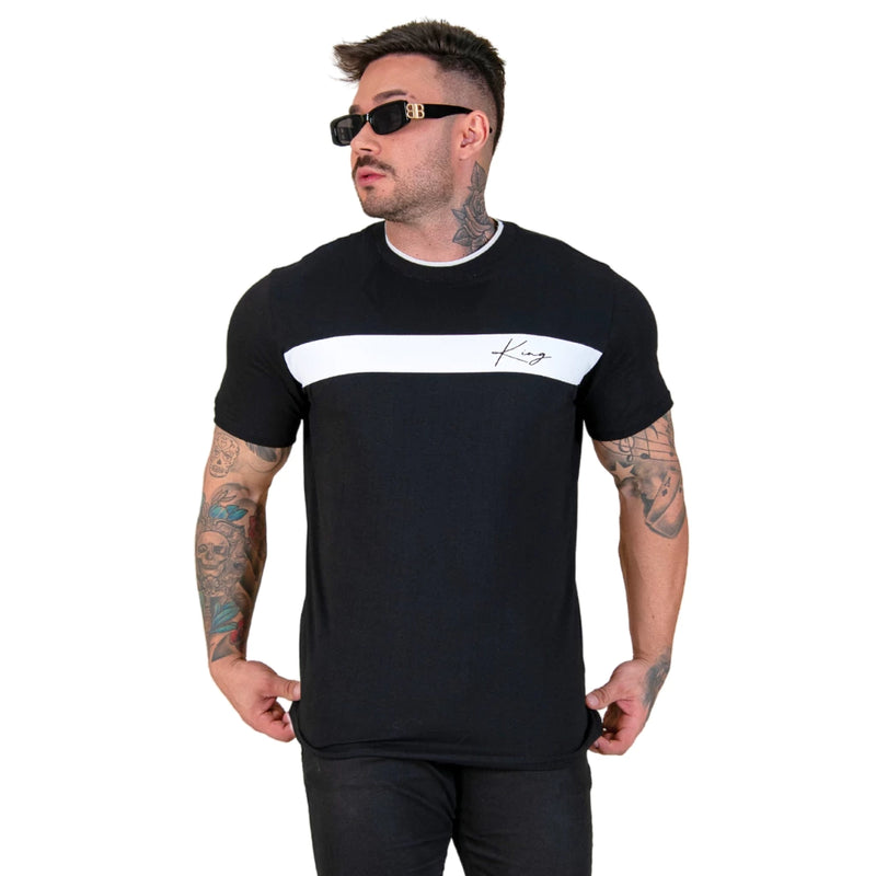 Camiseta Masculina Estilosa Longine Premium Jovem Algodão Camisa