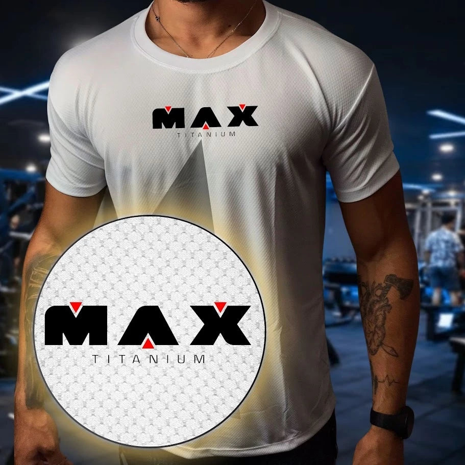 Camisa DRY FIT Masculina - Modelo MAX Academia Corrida Crossfit