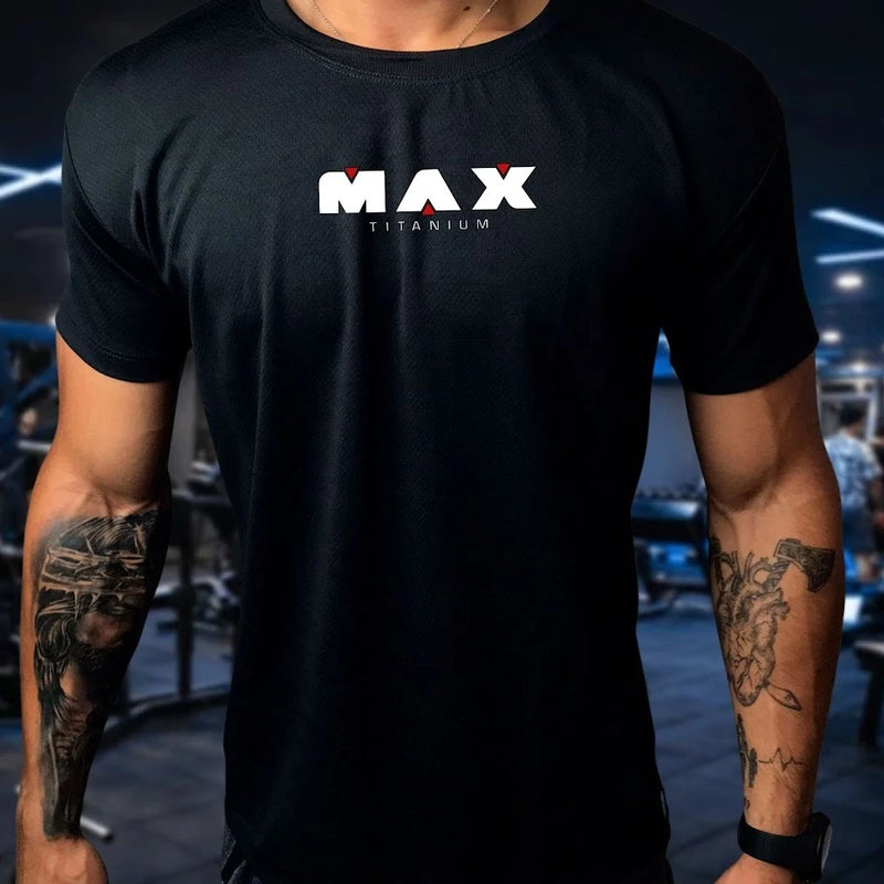 Camisa DRY FIT Masculina - Modelo MAX Academia Corrida Crossfit