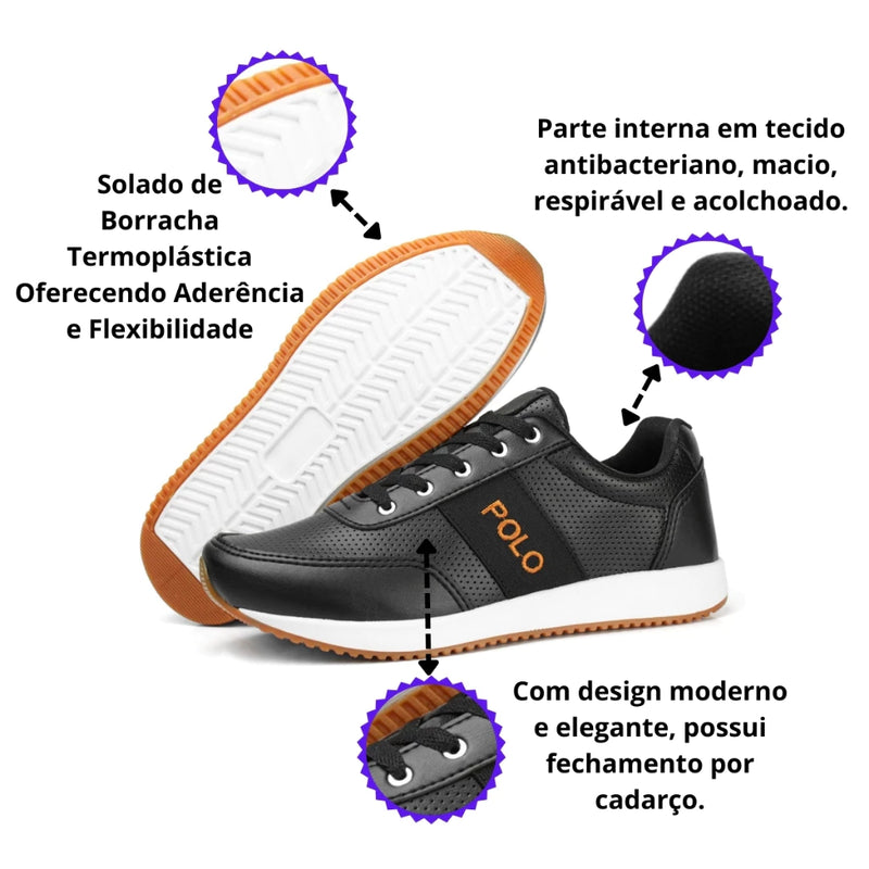 Tênis Sapatênis POLO Masculino - Estilo e Conforto Para Todos os Momentos