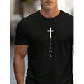 Camisa Camiseta Masculina Jesus Cristo Cruz Evangélica Algodão Malha 30.1