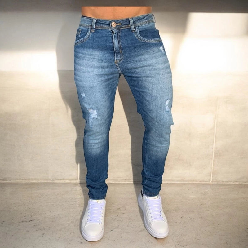 Calça Jeans Skinny com Elastano