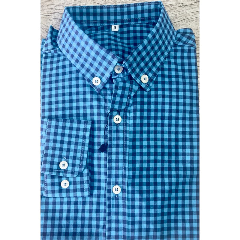 Camisa Country Xadrez Manga Longa Masculina Social Slim Fit Lida de Boiadeiro