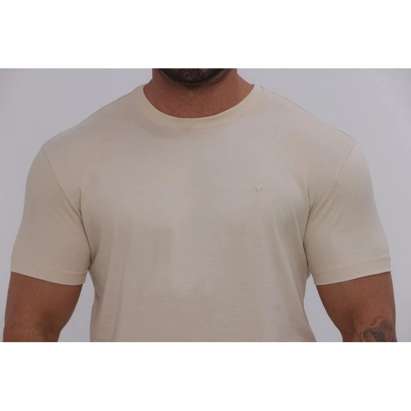 Camiseta Masculina Algodão Peruano 50.1 Premium com Elastano