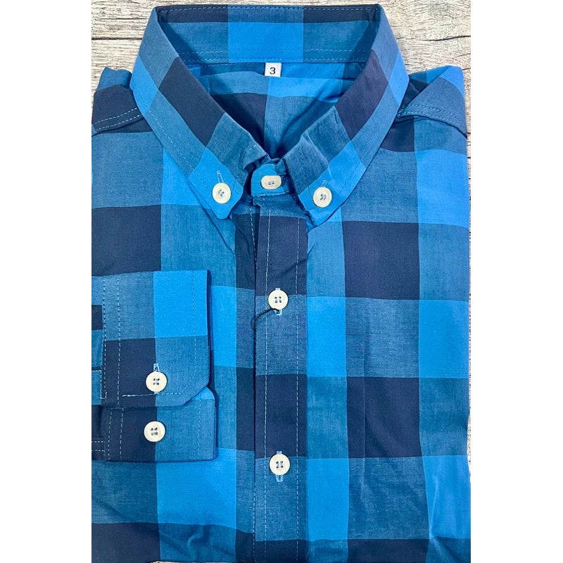 Camisa Country Xadrez Manga Longa Masculina Social Slim Fit Lida de Boiadeiro