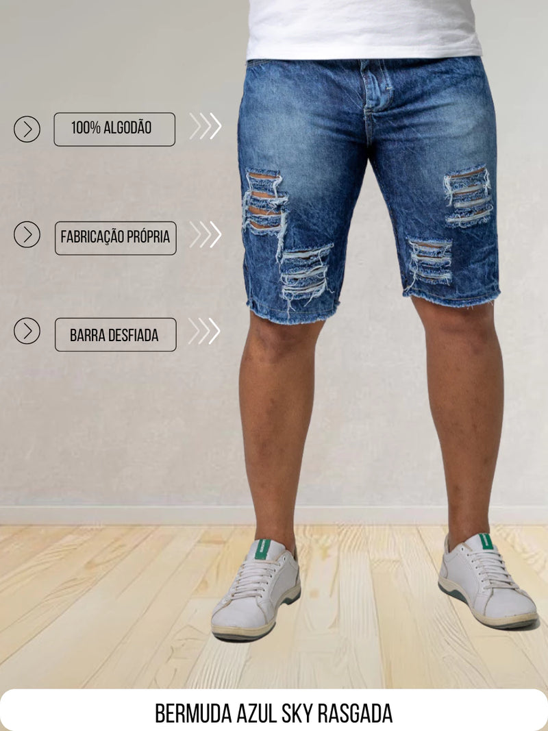 Bermuda Masculina Jeans Adulto – Escolha o Seu Estilo