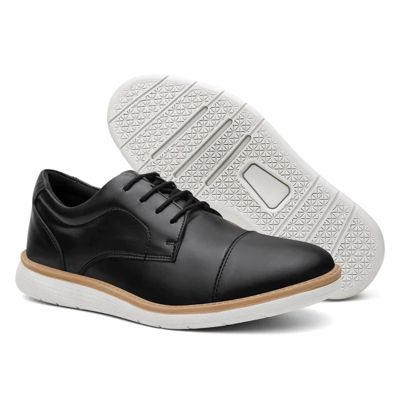 Sapato Oxford Masculino Social Casual Fino Elegante De Couro Costurado Super Leve Barato