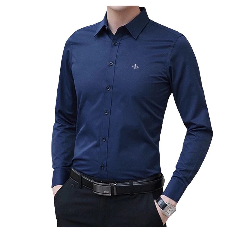 Men's Social Shirt Long Sleeve Slim Fit Casual Super Offer