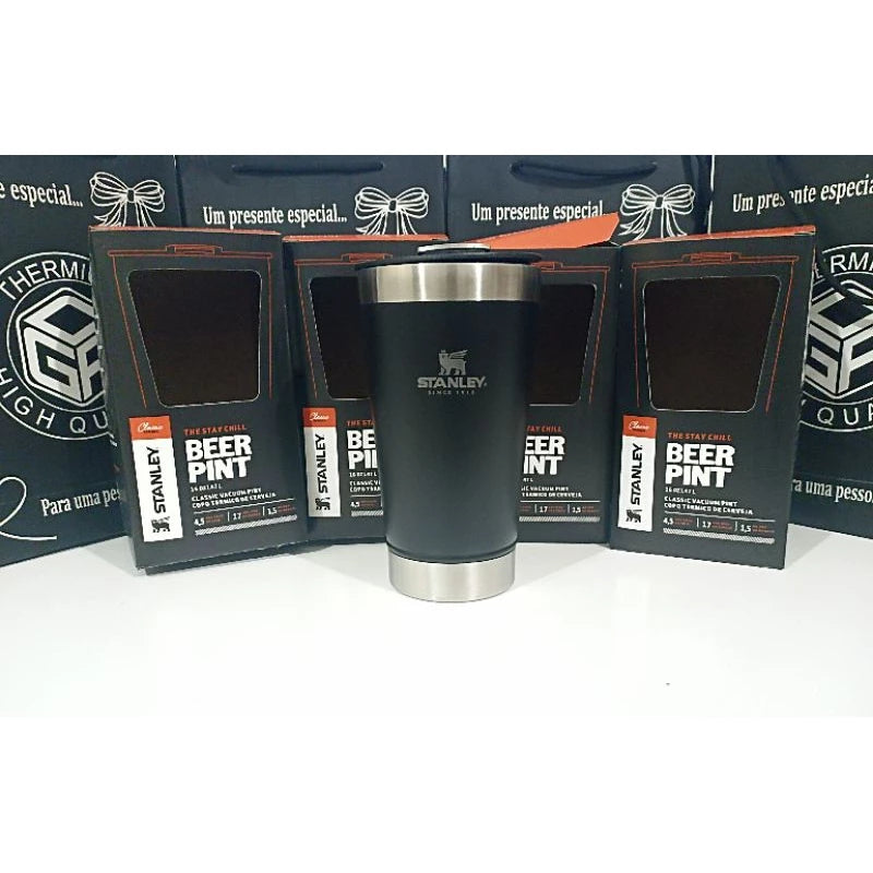 kit 2 or 1 Stanley 473ML thermal cups cold beer hot drink with original bottle opener lid