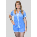 Baby Doll Breastfeeding American Surgical Pajamas with luxury buttons Blogueirinha mesh