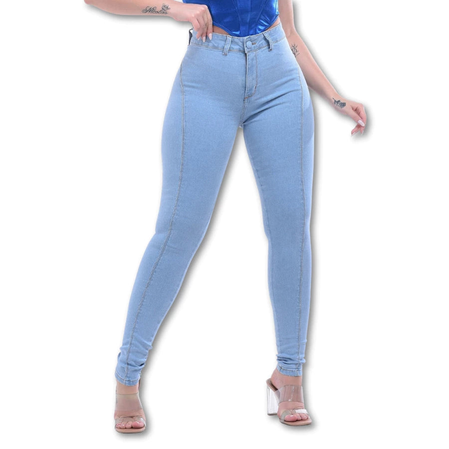 Women's Skinny Jeans Lift Butt With Lycra High Waist Without Pocket