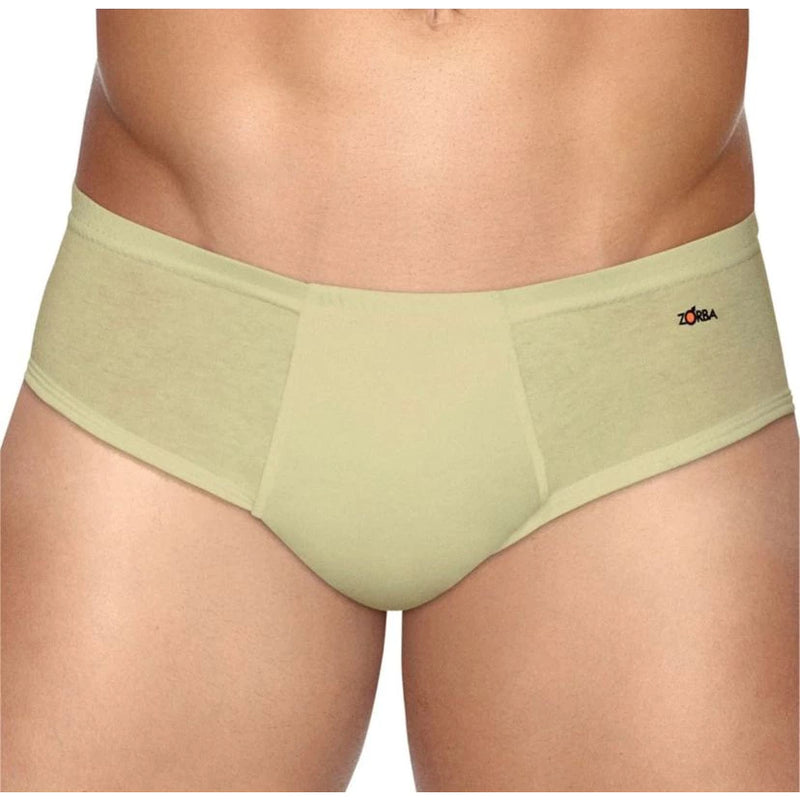 Kit 3 Zorba Slip Light 172 Briefs with Opening 100% Original Cotton