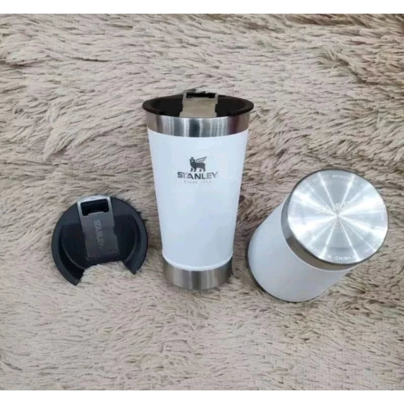 stainless steel thermal cup with opener and lid 473ml