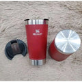 stainless steel thermal cup with opener and lid 473ml