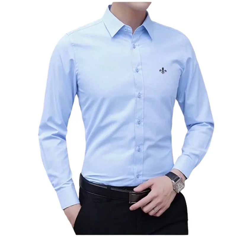 Men's Social Shirt Long Sleeve Slim Fit Casual Super Offer