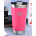 stainless steel thermal cup with opener and lid 473ml