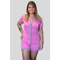 Baby Doll Breastfeeding American Surgical Pajamas with luxury buttons Blogueirinha mesh