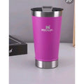 stainless steel thermal cup with opener and lid 473ml