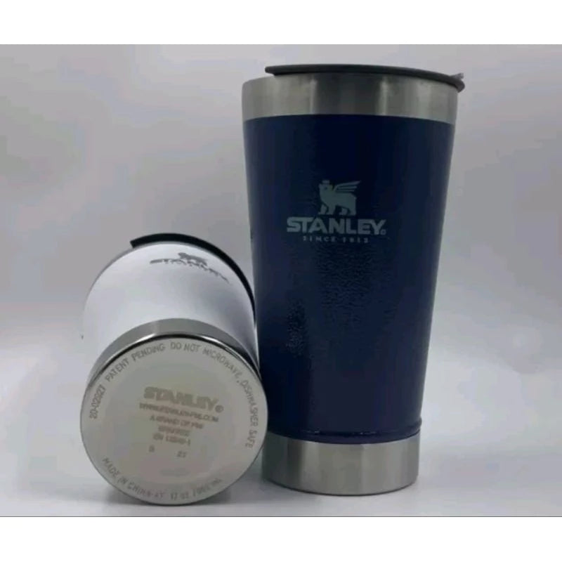 stainless steel thermal cup with opener and lid 473ml