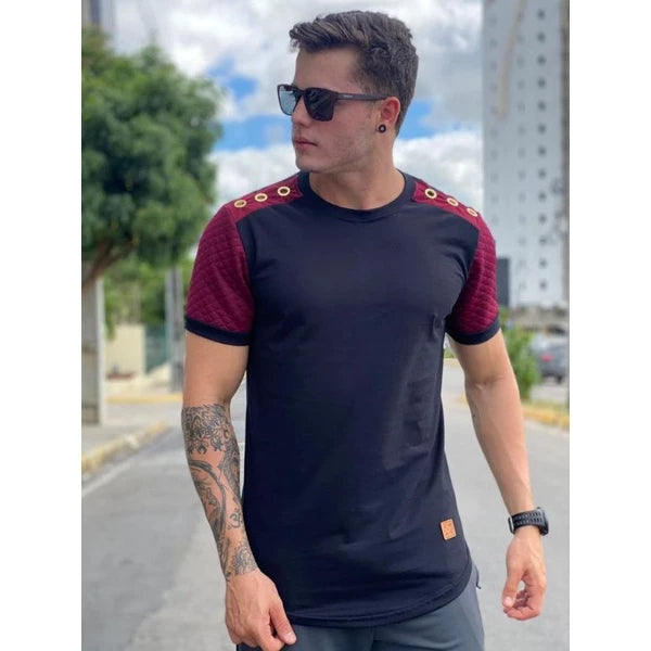 Camisa masculina Longline, camisa oversized masculino