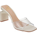 Mule Clog Sandal Pala Transparent Vinyl Lóris Shoes High Heel Tendencia Blogueira 222.001