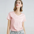 Camiseta Algodão Decote V