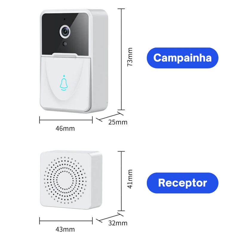 Campainha Wi-fi Inteligente com Câmera de Segurança