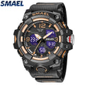 SMAEL Original Men's Watch Fashion Waterproof Military Watches Digital Casual Camouflage 8008M