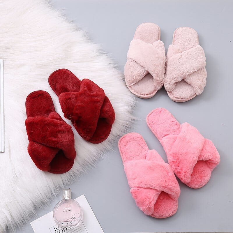 Pantufa Feminina em Plush para Inverno