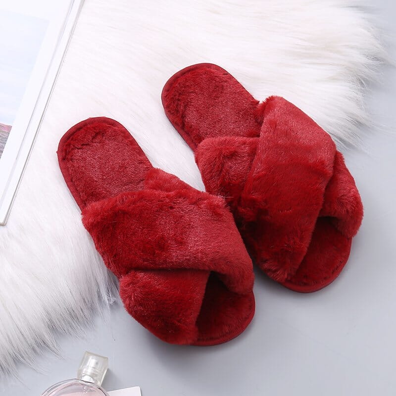 Pantufa Feminina em Plush para Inverno