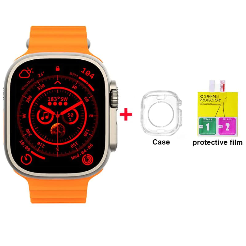 AMOLED Screen Watch Hello Watch 3+ Men Smart H11 Ultra Upgrade 2.04 Inch NFC Compass Smartwatch With 4GB ROM Local Music 49mm