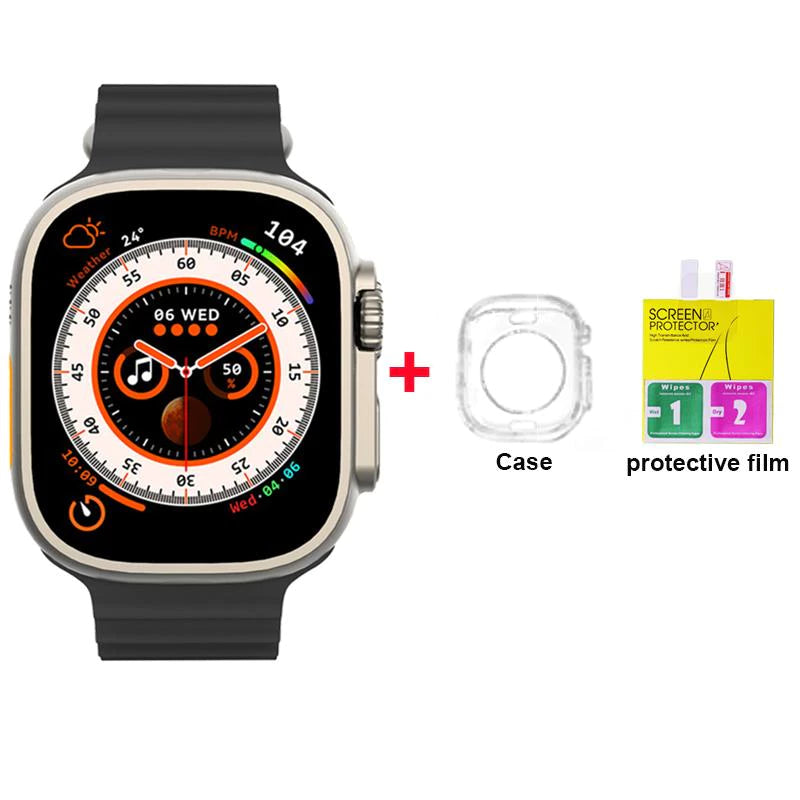 AMOLED Screen Watch Hello Watch 3+ Men Smart H11 Ultra Upgrade 2.04 Inch NFC Compass Smartwatch With 4GB ROM Local Music 49mm