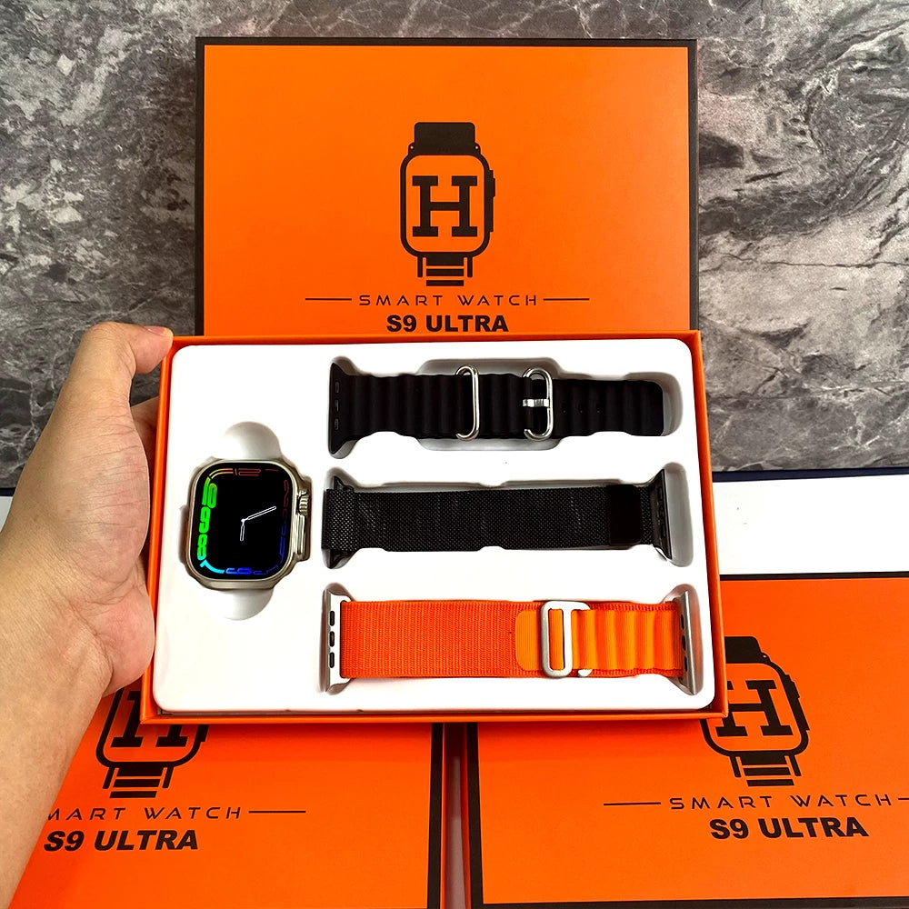 Smartwatch Ultra S9 + 3 Pulseiras de Brinde