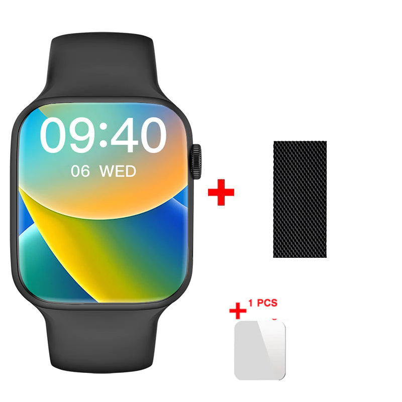 Microwear W29 Pro Smart Watch Dynamic Island Series 9 Bússola NFC Jogo GPS Rastreador Chamada Bluetooth