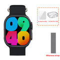 AMOLED W69+ Ultra Smart Watch MicroOS 10 Dynamic Island 2GB ROM Series 9 Plus Compass NFC Music Call Smartwatch