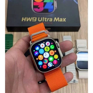 HW9 Ultra Max 49MM SmartWatch 2.2 " Tela AMOLED Série 9 Bússola NFC Bluetooth Chamada Homens Esporte Relógio