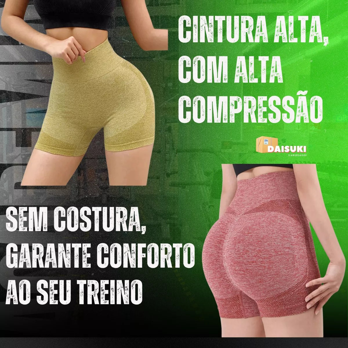 Short Feminino Empina Bumbum Preto