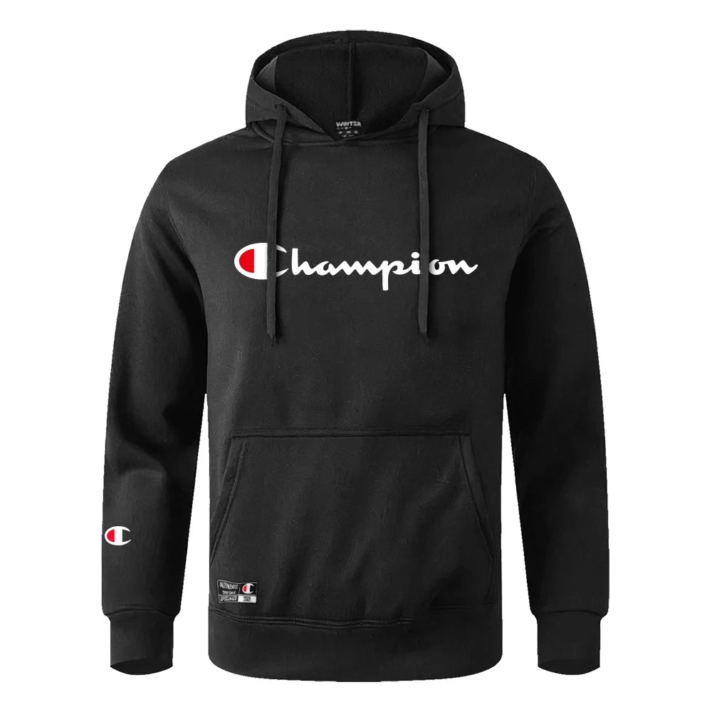 Blusa De Frio Moletom Canguru Champion Blusão Winter capuz e Bolso