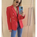 Women's Blazer Tailored Jacket Social Coat With Beautiful Button Super Shipping