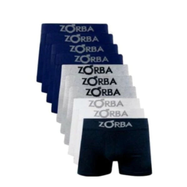 Kit 10 Zorba Boxer Briefs 781 Seamless Cotton Seamless