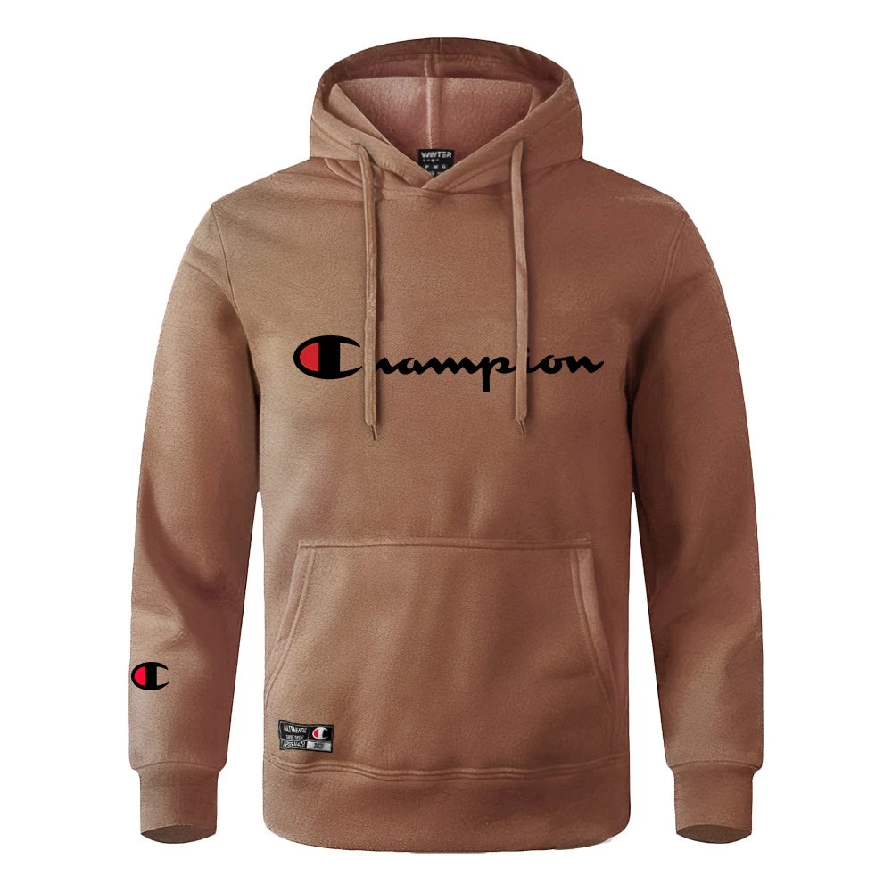 Blusa De Frio Moletom Canguru Champion Blusão Winter capuz e Bolso