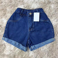 Short Jeans Mom Sem Lycra Moda Feminino